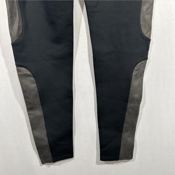 NEW Spanx [ Medium ] Faux Leather‎ Panel Ponte Leggings in Black - Picture 8 of 14